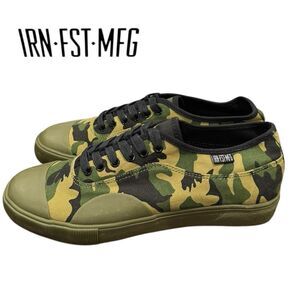 NEW Iron Fist Men's York Canvas Camo Retro Skate Shoes Sneakers 40 7